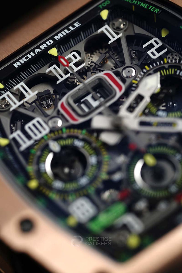 Richard Mille RM 11-03 自动上链飞返计时男士腕表 红金