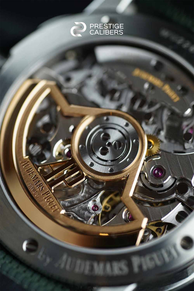 Close-up of a watch movement by Audemars Piguet 4401