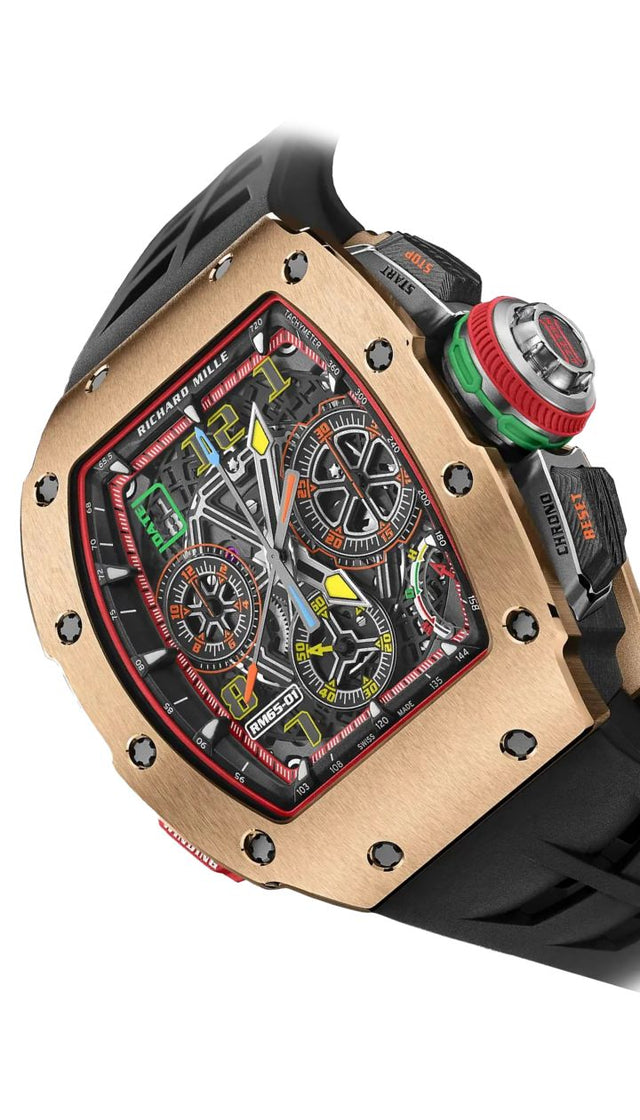 Richard Mille RM 65-01 RG CA Split Seconds Chronograph 18k Rose Gold & Carbon
