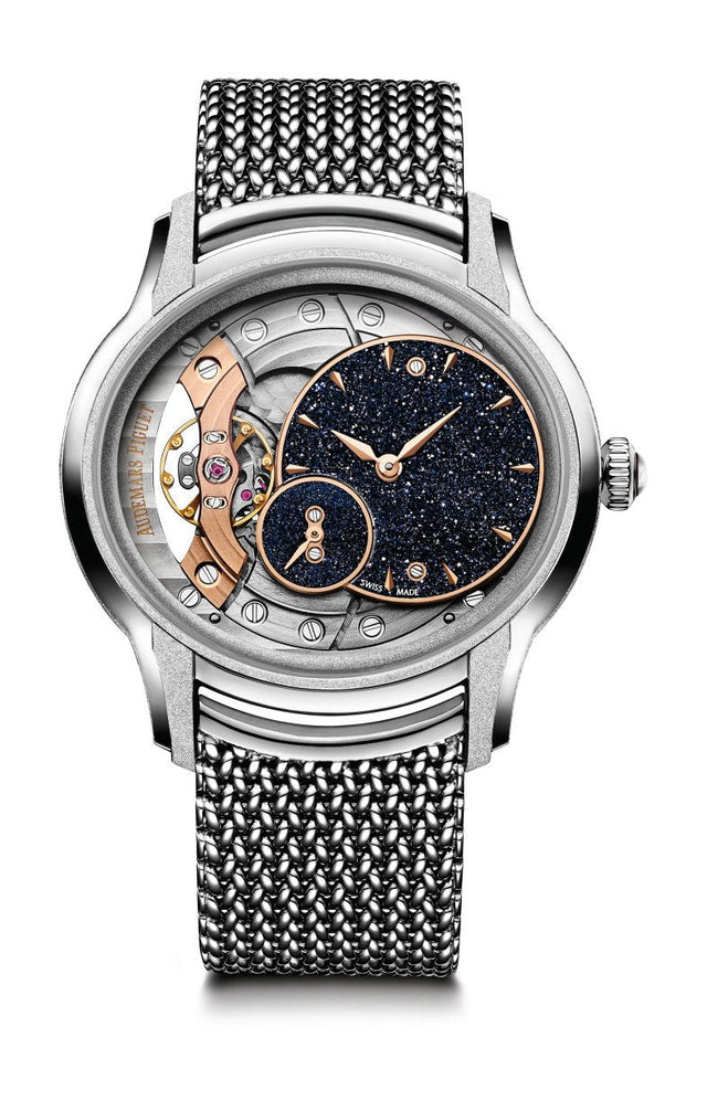 Audemars Piguet Millenary Frosted Gold Aventurine Dial Woman's Watch 77244BC.GG.1272BC.01