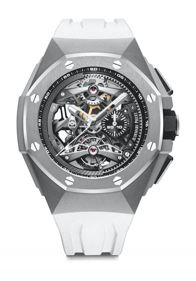 Audemars Piguet Royal Oak Concept Tourbillon Chronograph Openworked Selfwinding Men's Watch 26587TI.OO.D010CA.01