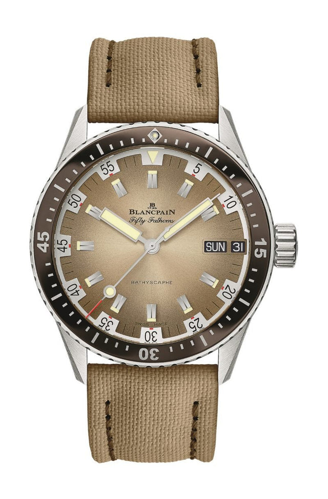 Blancpain Fifty Fathoms Bathyscaphe Day Date Desert Edition Men's watch 5052 1146 E52A