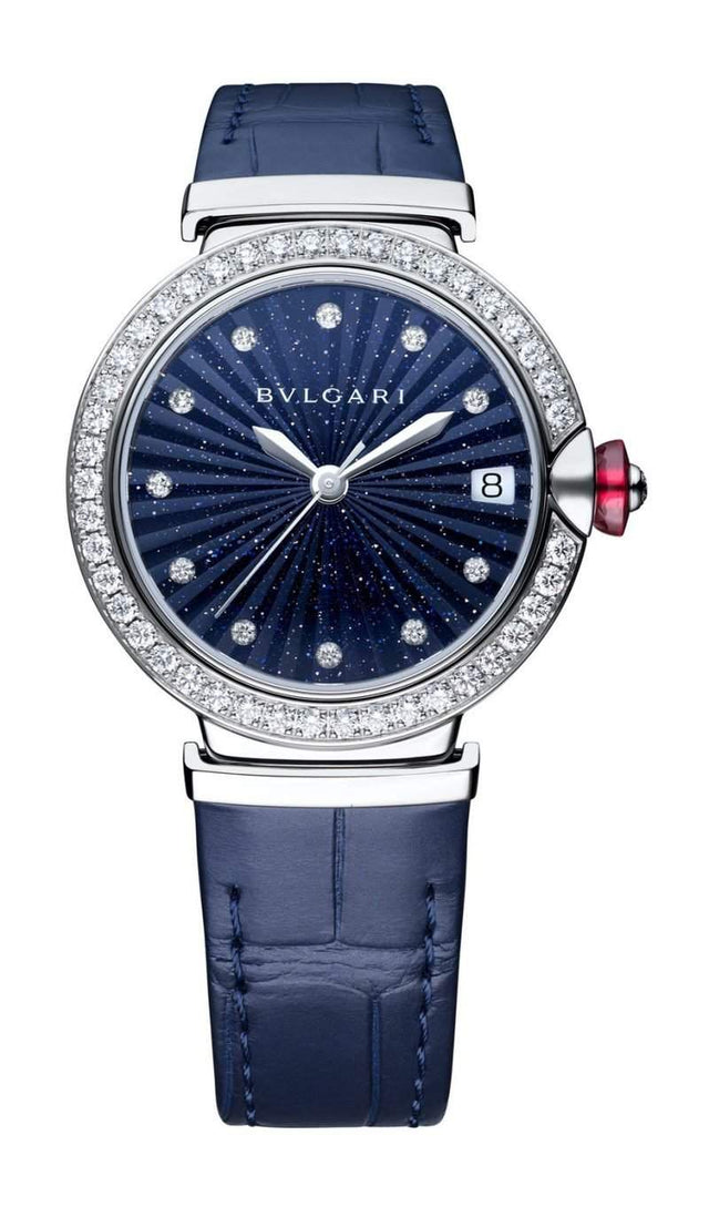 Bvlgari Lvcea Intarsio Aventurine 33mm Woman's Watch 103620