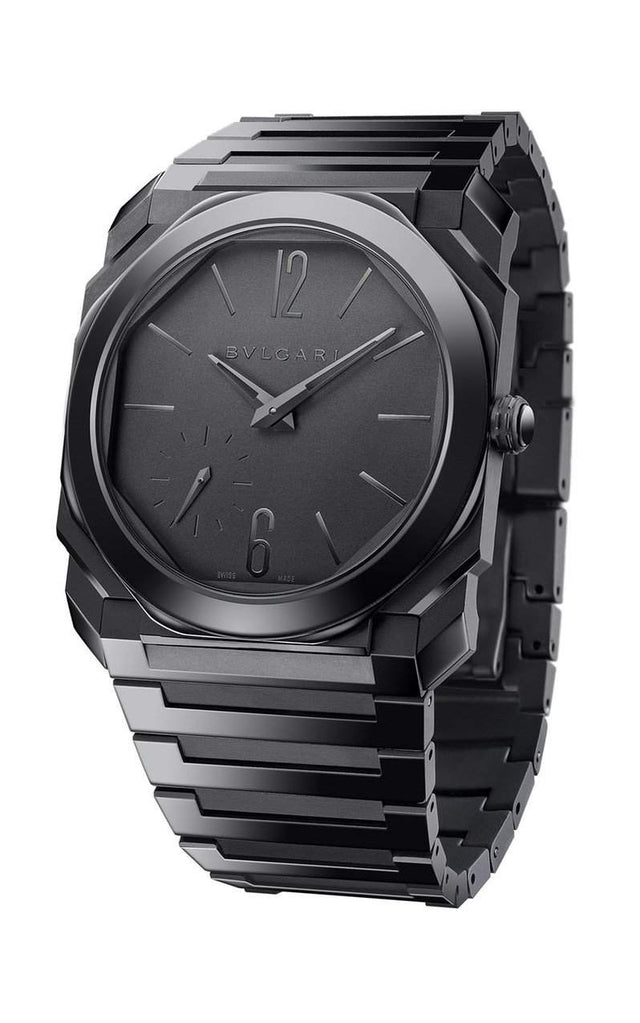 Bvlgari Octo Finissimo Automatic Black Sandblast-Polished Ceramic Men's Watch 103368