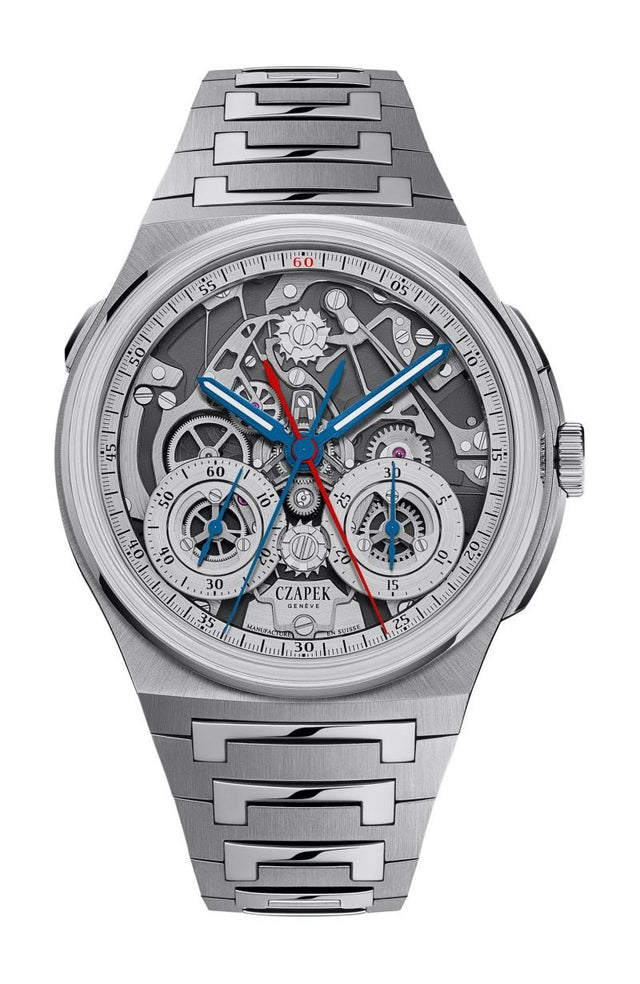 Czapek Antarctique Rattrapante Silver Grey Men's Watch