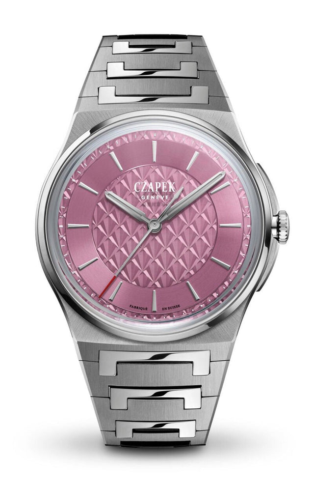 Czapek Antarctique S Sashiko PInk Lotus Men's Watch