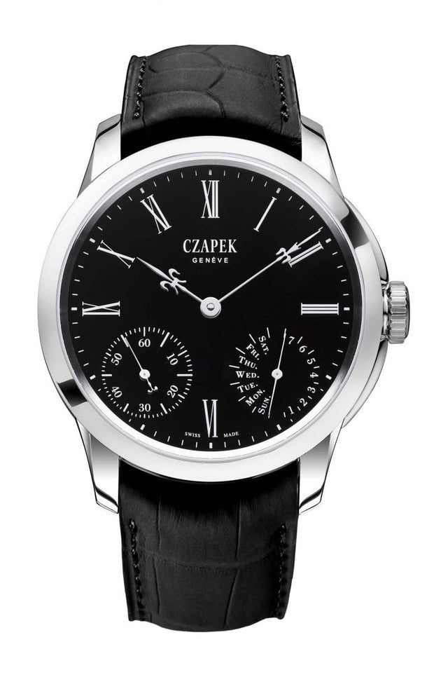 Czapek Quai des Bergues – Black Enamel S Men's Watch