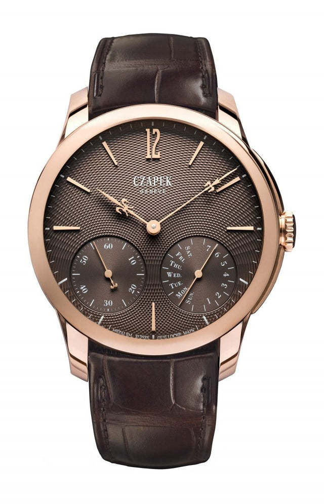 Czapek Quai des Bergues Guilloché Richochet – Havana Brown Men's Watch