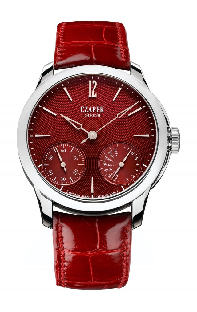 Czapek Quai des Bergues – Rhubarb Red S Men's Watch