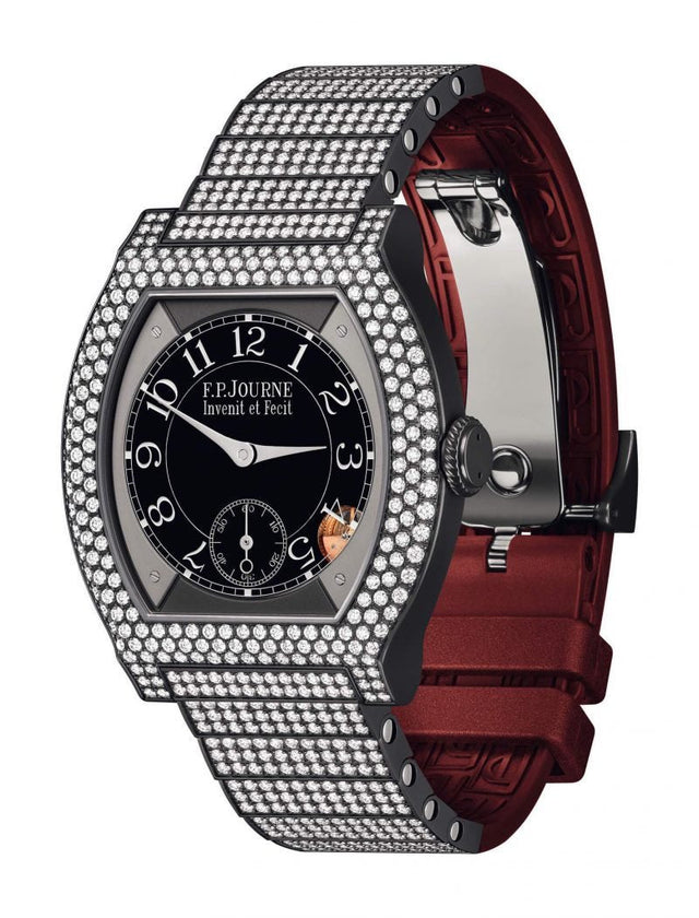 F.P.Journe 35mm élégante 40 Titalyt 12 Rows of Diamonds with Set Bracelet Woman's Watch