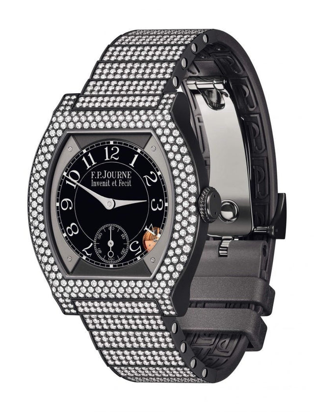 F.P.Journe 35mm élégante 40 Titalyt 12 Rows of Diamonds with Set Bracelet Woman's Watch