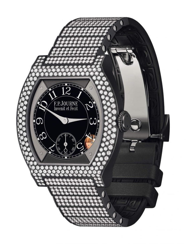 F.P.Journe 35mm élégante 40 Titalyt 12 Rows of Diamonds with Set Bracelet Woman's Watch