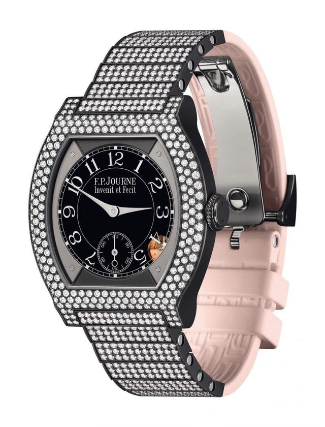 F.P.Journe 35mm élégante 40 Titalyt 12 Rows of Diamonds with Set Bracelet Woman's Watch