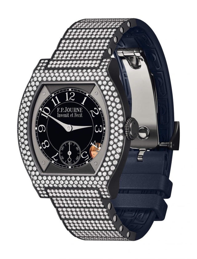 F.P.Journe 35mm élégante 40 Titalyt 12 Rows of Diamonds with Set Bracelet Woman's Watch