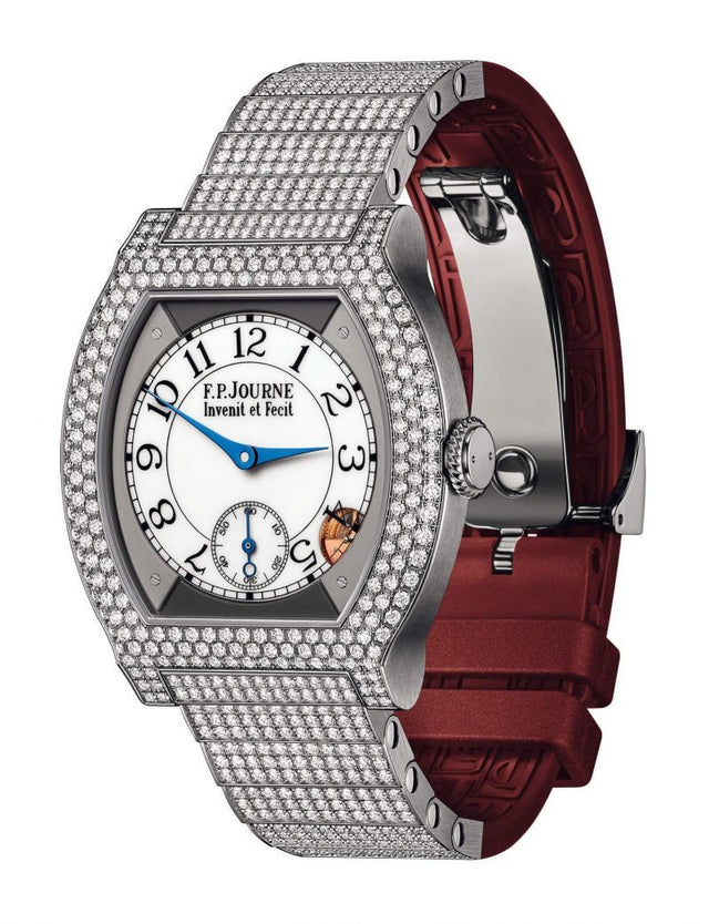 F.P.Journe 35mm élégante 40 Titanium 12 Rows of Diamonds with Set Bracelet Woman's Watch