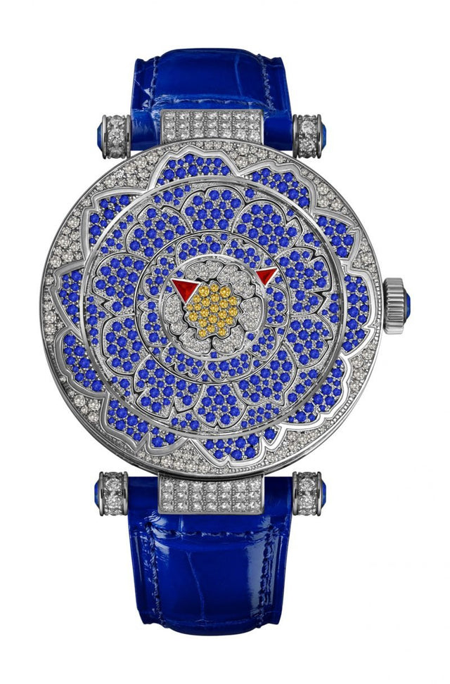 Franck Muller Double Mystery Peony Woman's Watch 39 DM D CD PEO BU OG