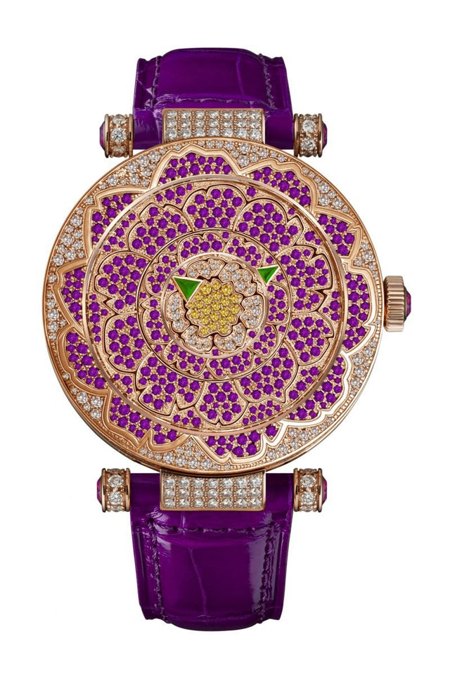 Franck Muller Double Mystery Peony Woman's Watch 39 DM D CD PEO VL 5N