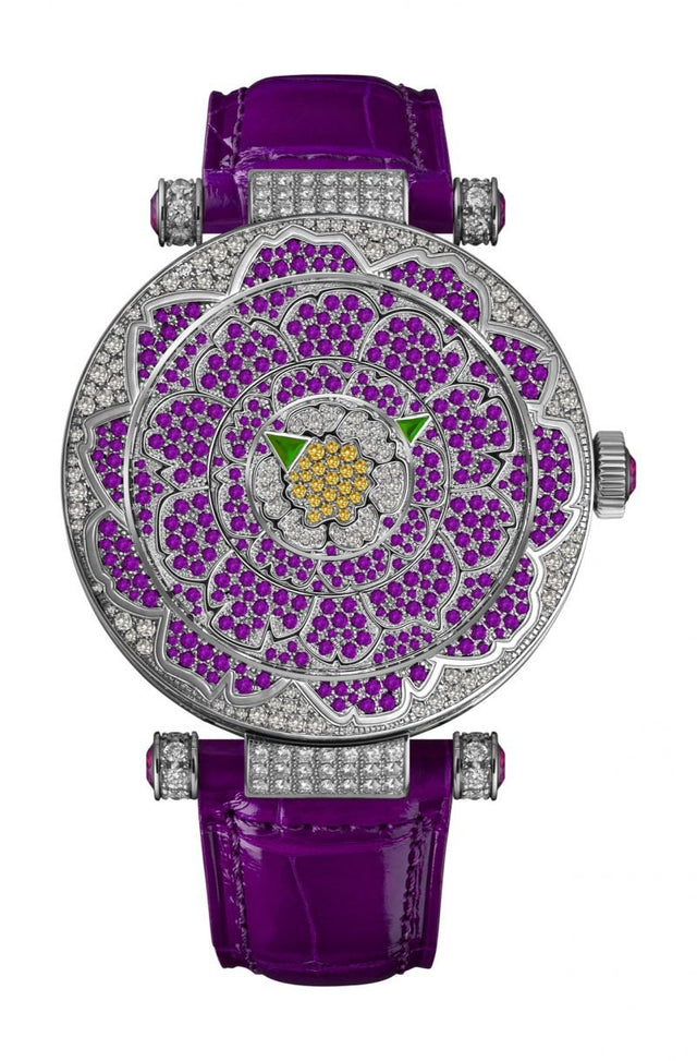 Franck Muller Double Mystery Peony Woman's Watch 39 DM D CD PEO VL OG