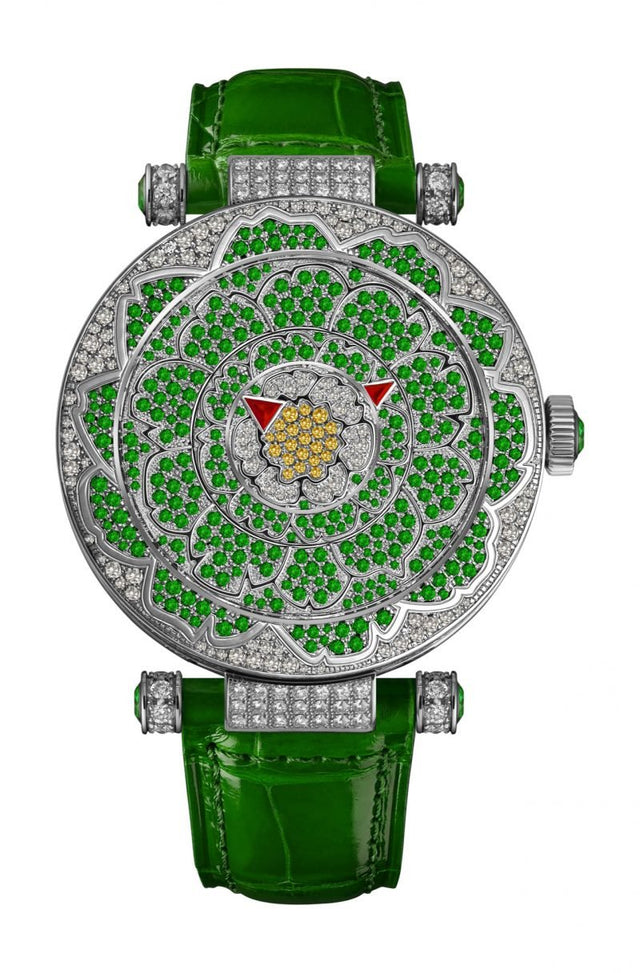 Franck Muller Double Mystery Peony Woman's Watch 39 DM D CD PEO VR OG