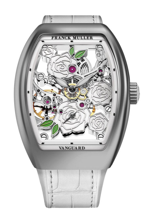 Franck Muller Vanguard Rose Skeleton Woman's Watch V 32 S6 SQT ROSE (BC) OG