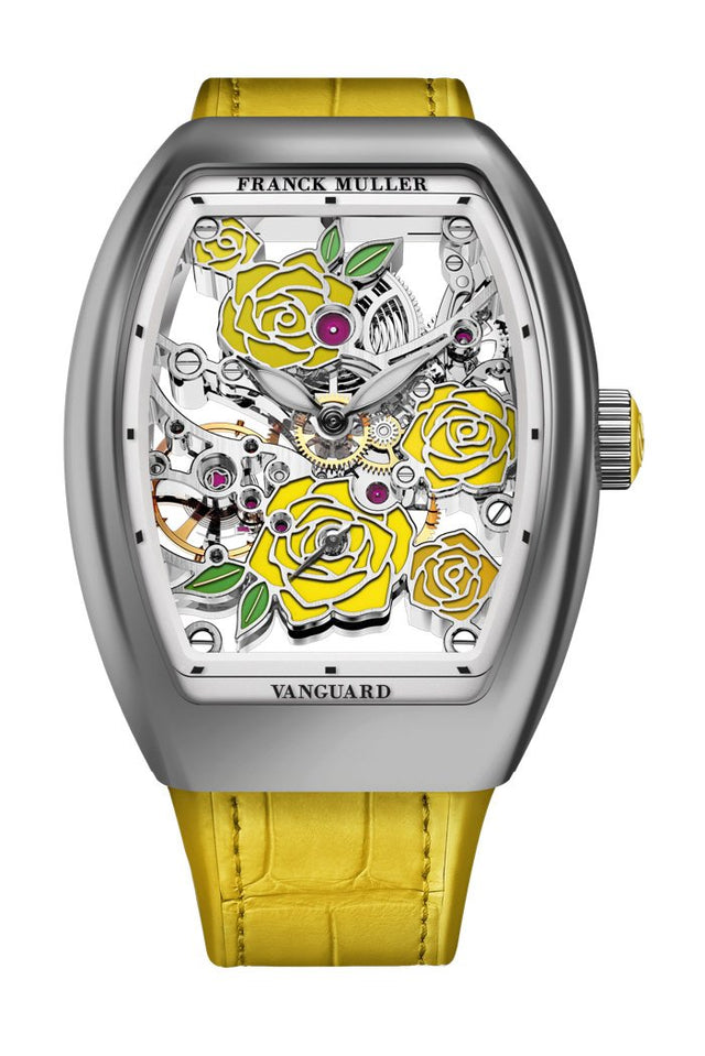 Franck Muller Vanguard Rose Skeleton Woman's Watch V 32 S6 SQT ROSE (JA) OG