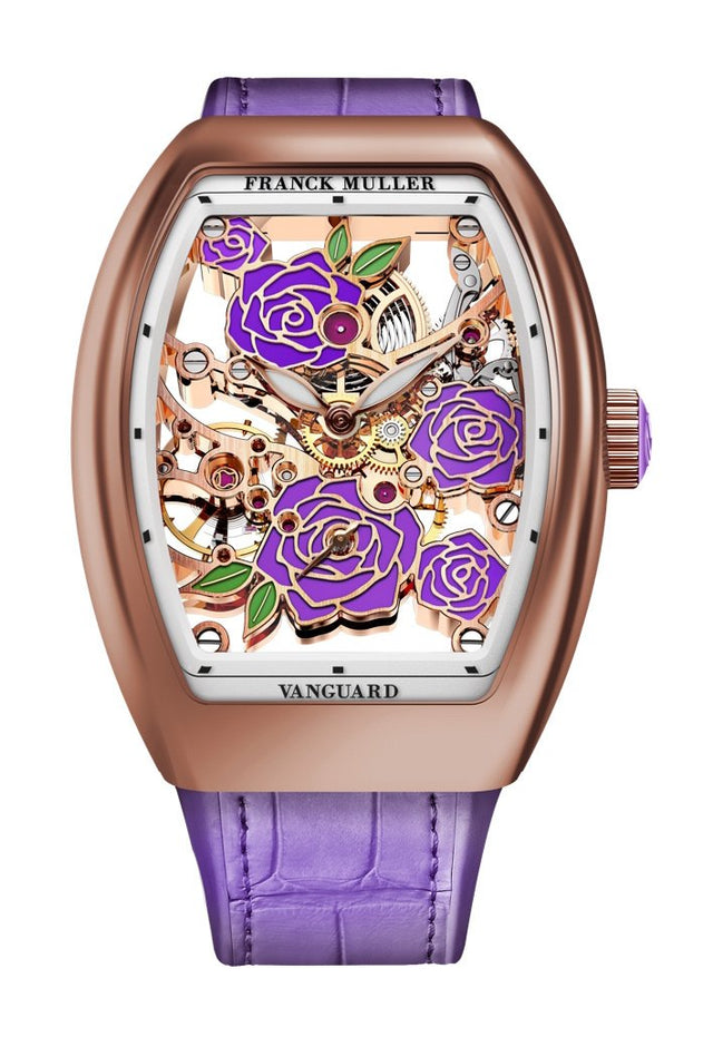 Franck Muller Vanguard Rose Skeleton Woman's Watch V 32 S6 SQT ROSE (VL) 5N