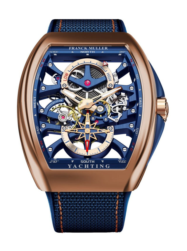 Franck Muller Vanguard Yachting Anchor Skeleton Men's Watch V 45 S6 PR SQT ANCRE FM YACHT (BL) RG