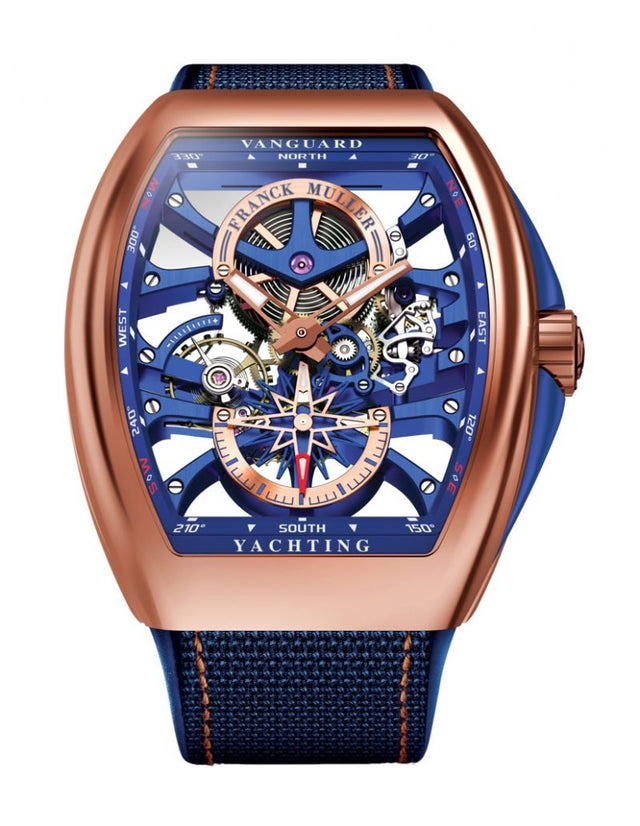Franck Muller Vanguard Yachting Anchor Skeleton Men's Watch V 45 S6 SQT YACHT (BL) RG