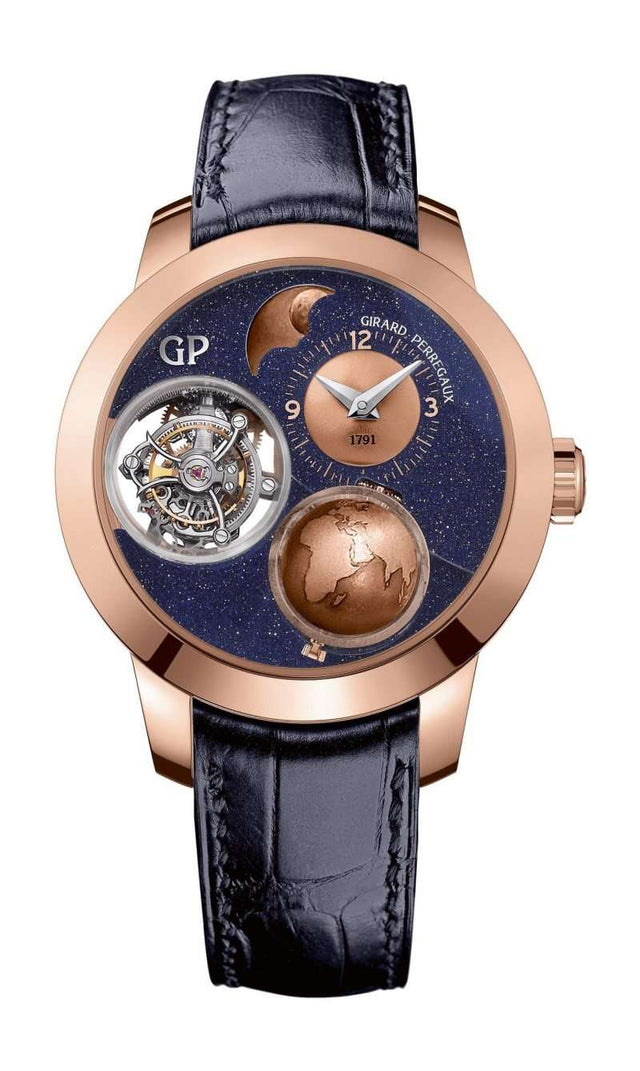 Girard-Perregaux Bridges Planetarium Tri-Axial Tourbillon Men's Watch 99290-52-451-BA4A