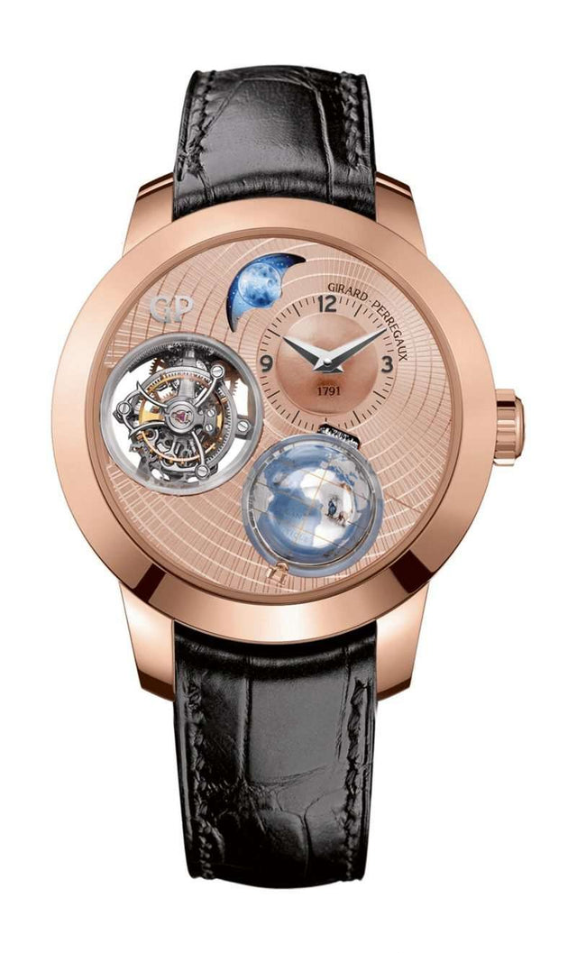 Girard-Perregaux Bridges Planetarium Tri-Axial Tourbillon Men's Watch 99290-52-951-BA6A