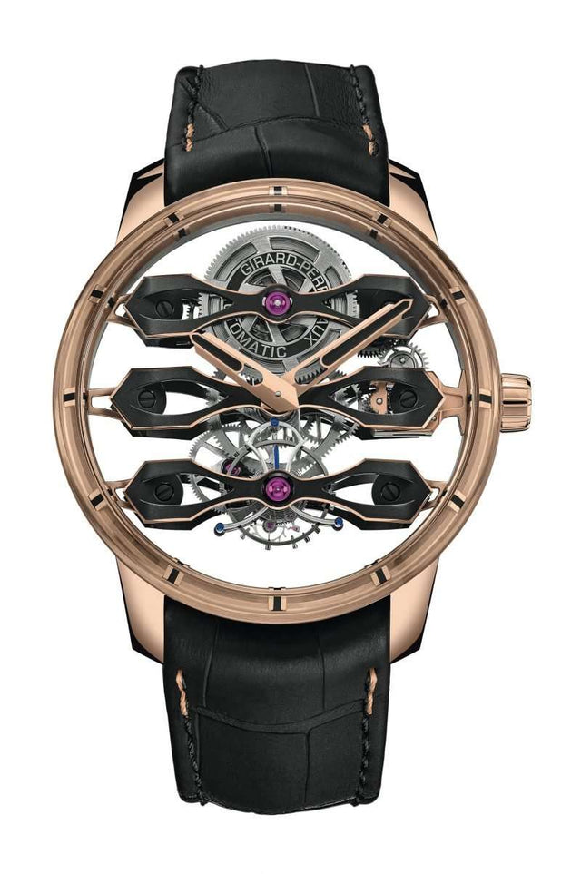 Girard-Perregaux Tourbillon with Three Flying Bridges Men's Watch 99296-52-001-BA6A