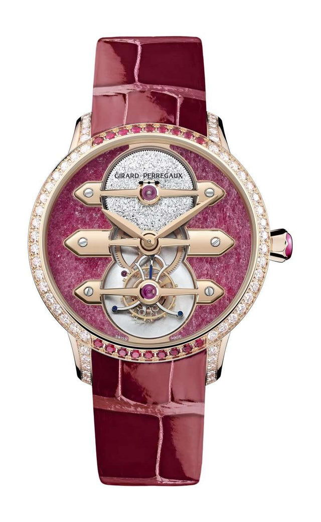 Girard-Perregaux Tourbillon with Three Gold Bridges Ruby Heart Woman's Watch 99242B52CH01-CKHA