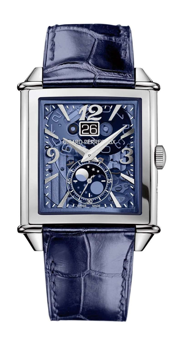 Girard-Perregaux Vintage 1945 XXL Large Date And Moon Phases Men's Watch 25882-11-421-BB4A