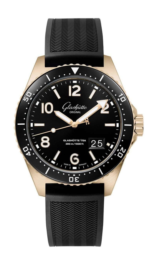Glashütte Original SeaQ Panorama Date Red Gold Men's Watch 1-36-13-03-90-33