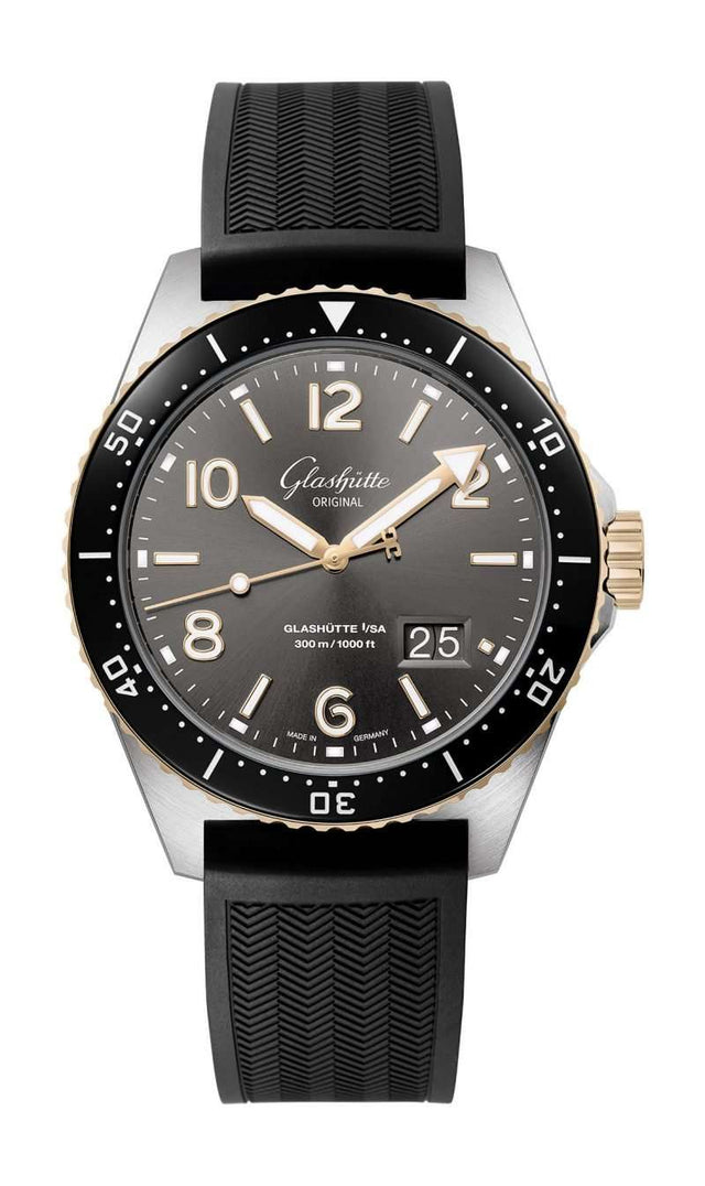 Glashütte Original SeaQ Panoramadatum Bicolor Men's Watch 1-36-13-04-91-33
