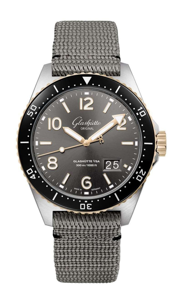 Glashütte Original SeaQ Panoramadatum Bicolor Men's Watch 1-36-13-04-91-34