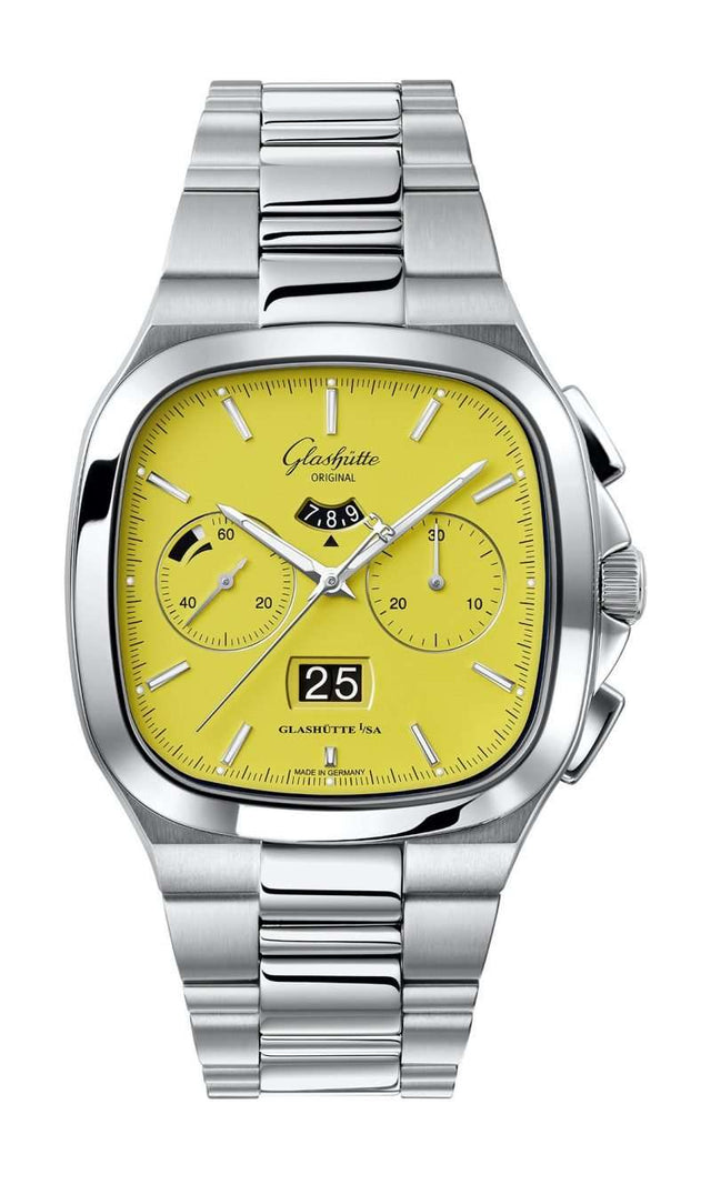 Glashütte Original Seventies Chronograph Panorama Date Men's Watch 1-37-02-07-02-70