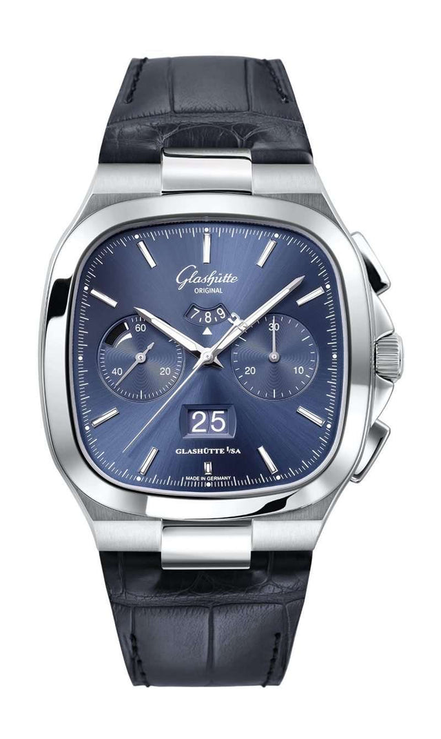Glashütte Original Seventies Chronograph Panorama Date Men's Watch 1-37-02-08-02-61