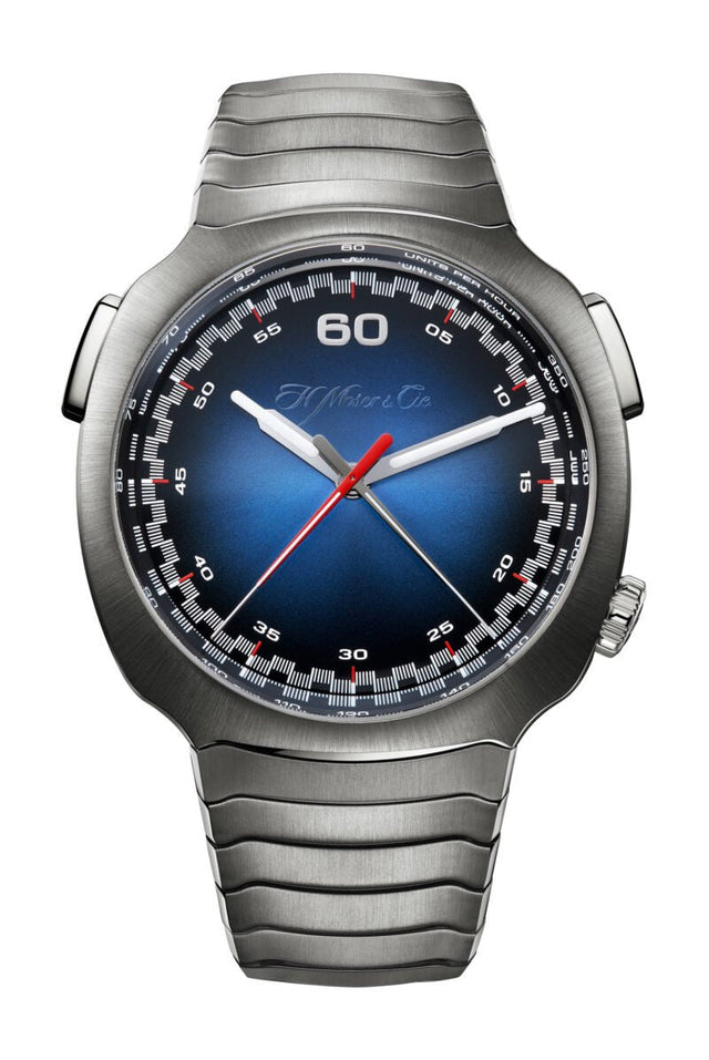 H. Moser & Cie Streamliner Flyback Chronograph Automatic Funky Blue 2.0 Men's Watch 6907-1200