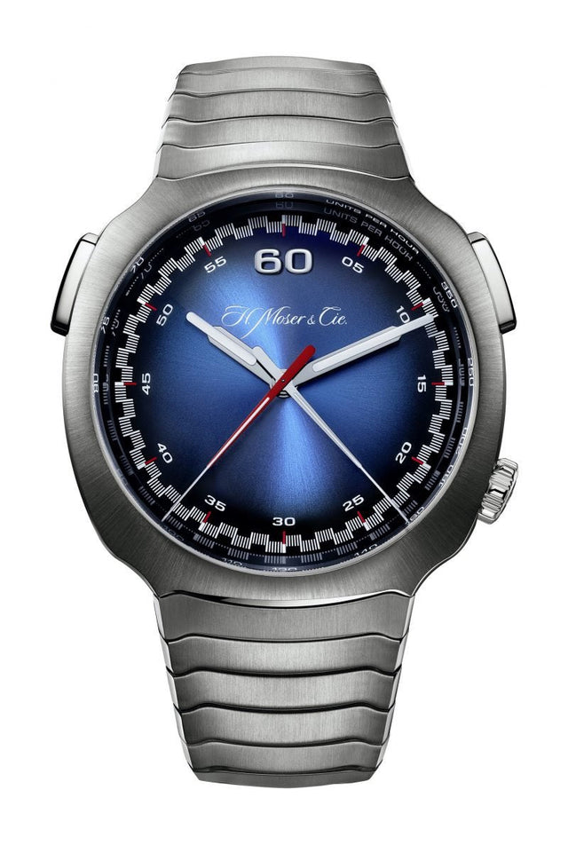 H. Moser & Cie Streamliner Flyback Chronograph Automatic Funky Blue Men's Watch 6902-1201