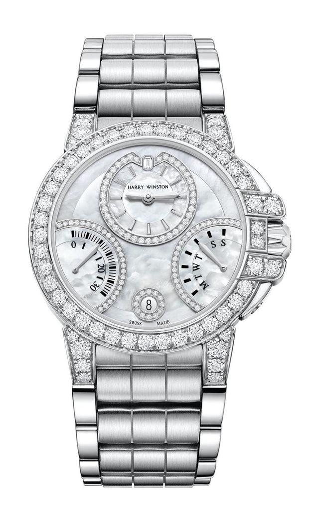 Harry Winston Ocean Biretrograde Automatic 36mm Woman's Watch OCEABI36WW061