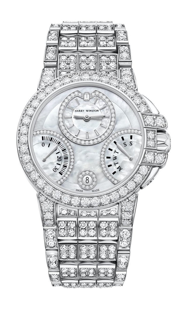 Harry Winston Ocean Biretrograde Automatic 36mm Woman's Watch OCEABI36WW062