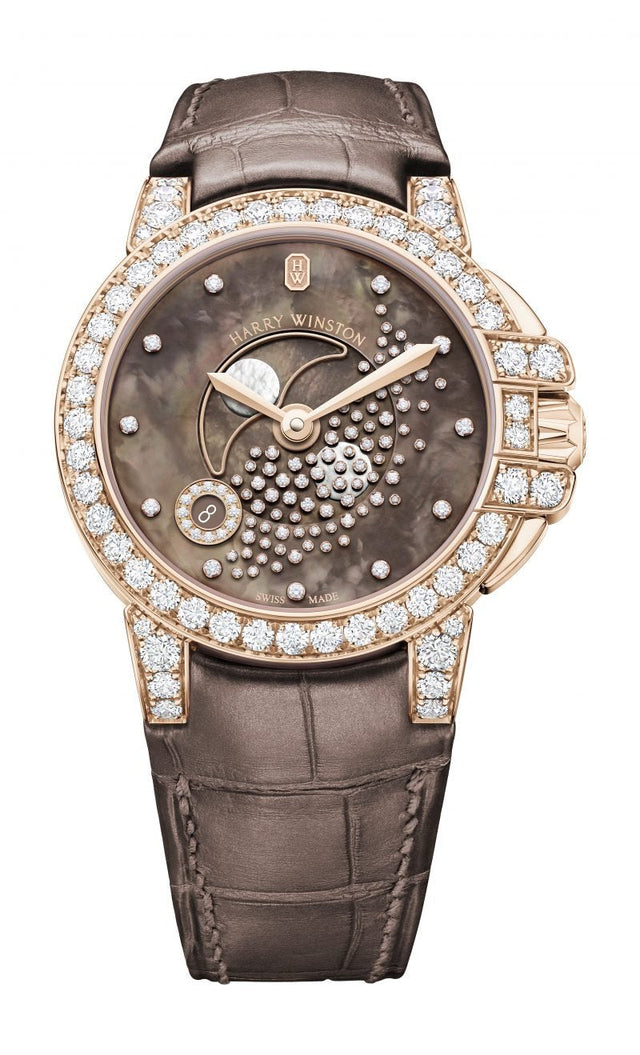 Harry Winston Ocean Moonphase Woman's Watch OCEQMP36RR033