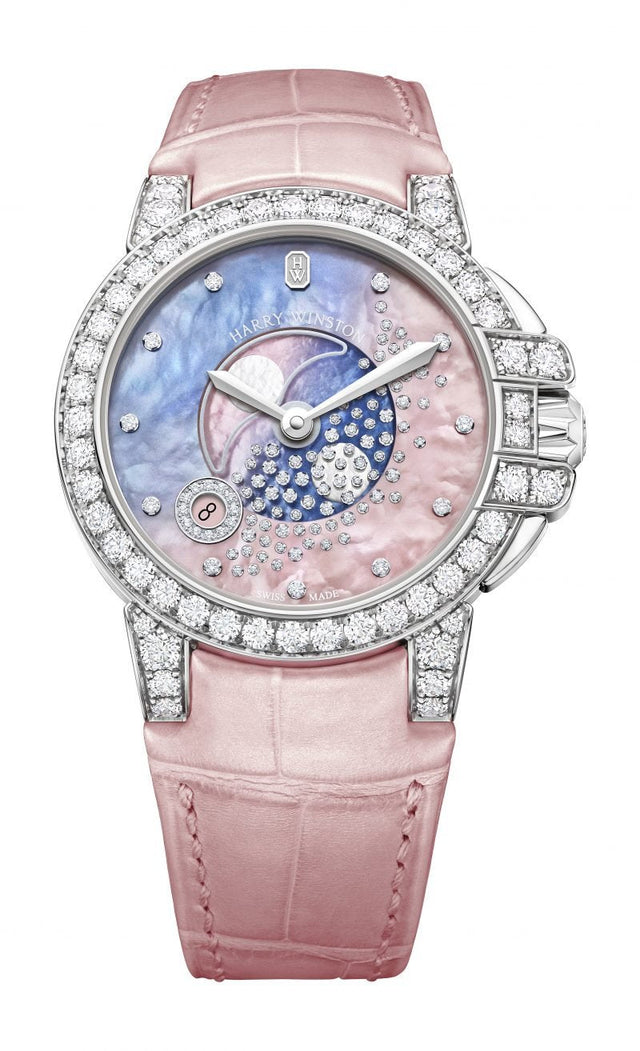 Harry Winston Ocean Moonphase Woman's Watch OCEQMP36WW027