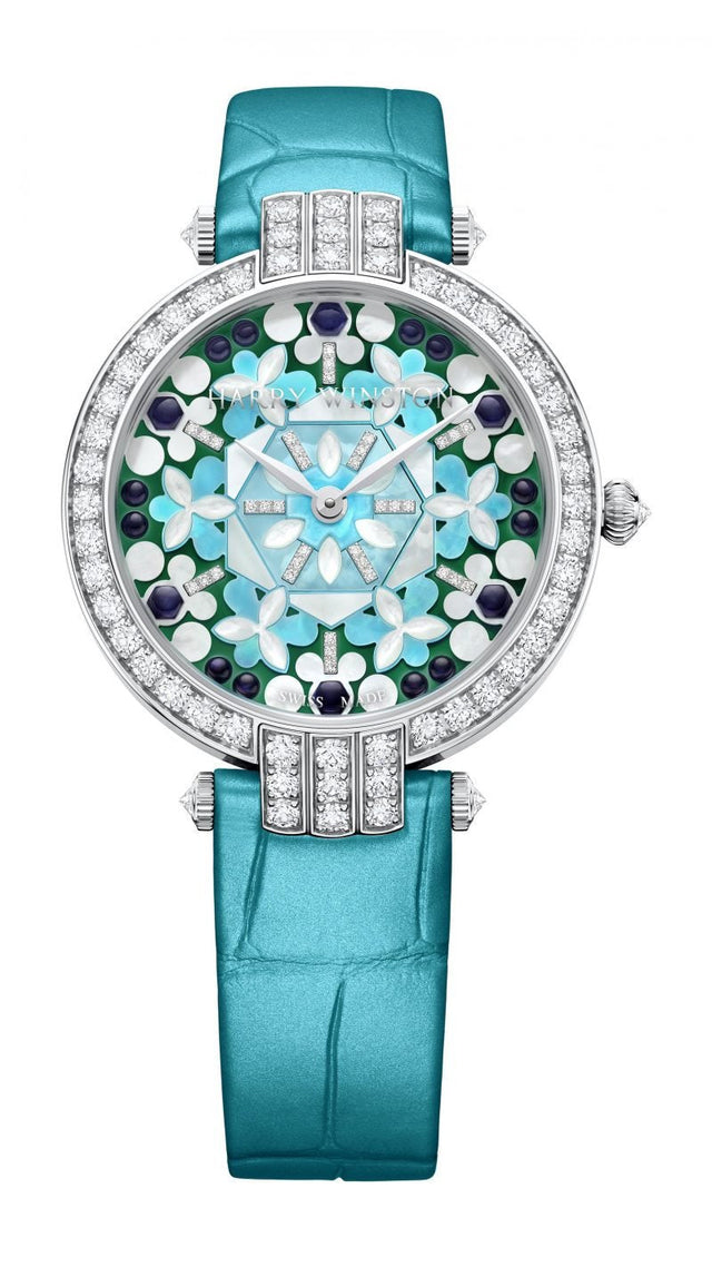 Harry Winston Premier Kaleidoscope Automatic 36mm Woman's Watch PRNAHM36WW030