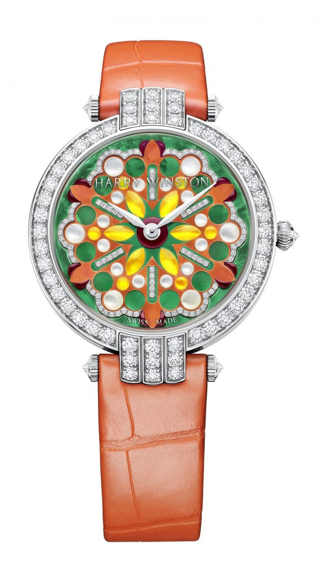 Harry Winston Premier Kaleidoscope Automatic 36mm Woman's Watch PRNAHM36WW031
