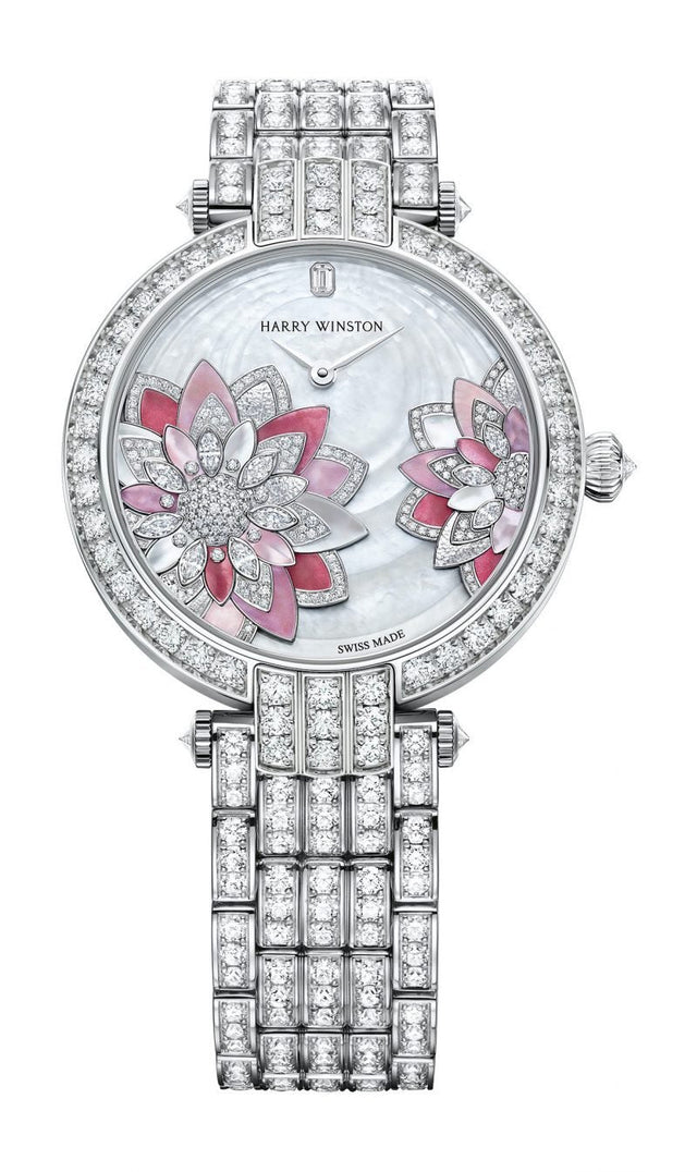Harry Winston Premier Lotus Automatic 36mm Woman's Watch PRNAHM36WW035
