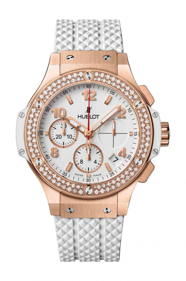 Hublot Big Bang Gold White Diamonds Woman's Watch 341.PE.230.RW.114