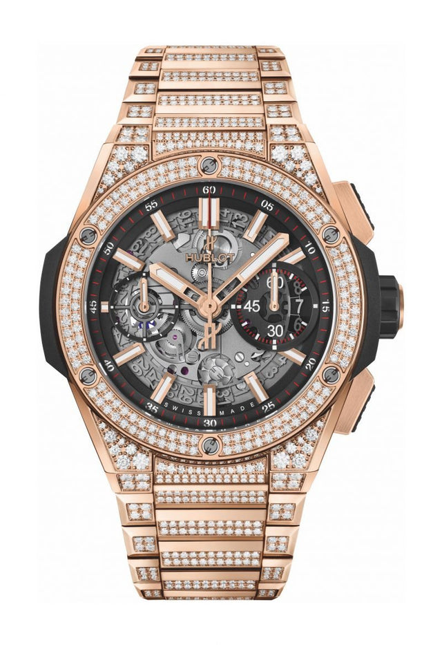 Hublot Big Bang Integral King Gold Pavé Men's Watch 451.OX.1180.OX.3704