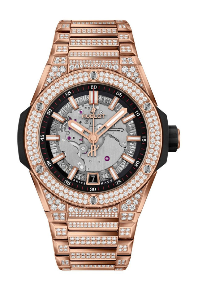 Hublot Big Bang Integrated Time Only King Gold Pavé Men's Watch 456.OX.0180.OX.3704
